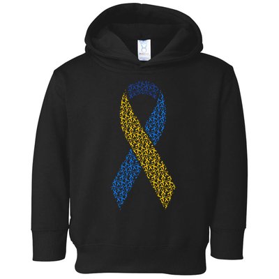 World Down Syndrome Day Awareness Ribbons Toddler Hoodie