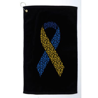 World Down Syndrome Day Awareness Ribbons Golf Towel