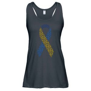 World Down Syndrome Day Awareness Ribbons Ladies Essential Flowy Tank