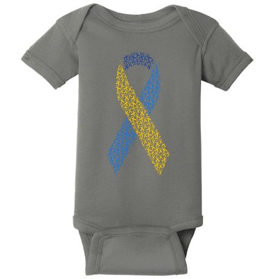 World Down Syndrome Day Awareness Ribbons Baby Bodysuit