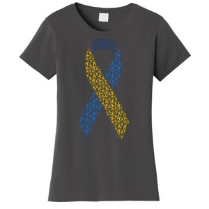 World Down Syndrome Day Awareness Ribbons Women's T-Shirt