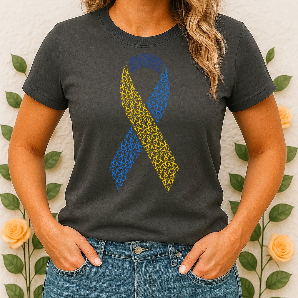 World Down Syndrome Day Awareness Ribbons Womens T-Shirt