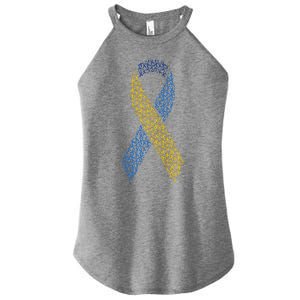 World Down Syndrome Day Awareness Ribbons Women's Perfect Tri Rocker Tank