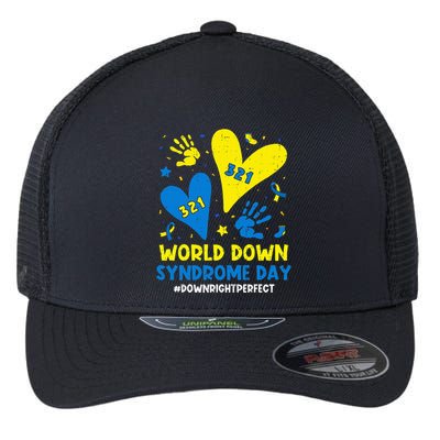 World Down Syndrome Day 321 Awareness Support Flexfit Unipanel Trucker Cap