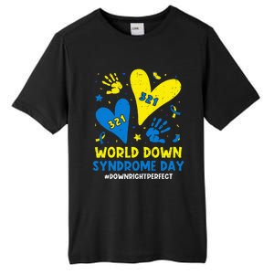 World Down Syndrome Day 321 Awareness Support Tall Fusion ChromaSoft Performance T-Shirt