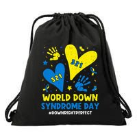 World Down Syndrome Day 321 Awareness Support Drawstring Bag