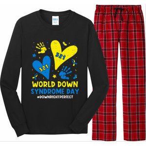 World Down Syndrome Day 321 Awareness Support Long Sleeve Pajama Set