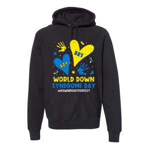 World Down Syndrome Day 321 Awareness Support Premium Hoodie