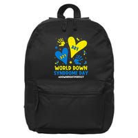 World Down Syndrome Day 321 Awareness Support 16 in Basic Backpack