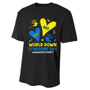 World Down Syndrome Day 321 Awareness Support Performance Sprint T-Shirt