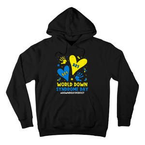 World Down Syndrome Day 321 Awareness Support Tall Hoodie