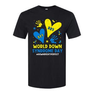 World Down Syndrome Day 321 Awareness Support Softstyle CVC T-Shirt