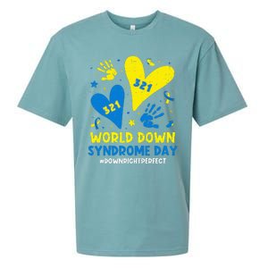 World Down Syndrome Day 321 Awareness Support Sueded Cloud Jersey T-Shirt