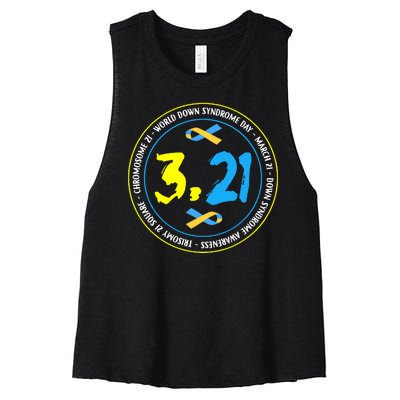 World Down Syndrome Day March 12st Women's Racerback Cropped Tank