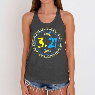 World Down Syndrome Day March 12st Women's Knotted Racerback Tank