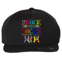 World Down Syndrome Day Rock Your Socks Globe Ribbon Wool Snapback Cap