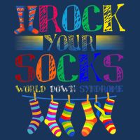World Down Syndrome Day Rock Your Socks Globe Ribbon 7-Panel Snapback Hat