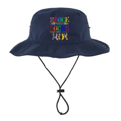 World Down Syndrome Day Rock Your Socks Globe Ribbon Bucket Hat
