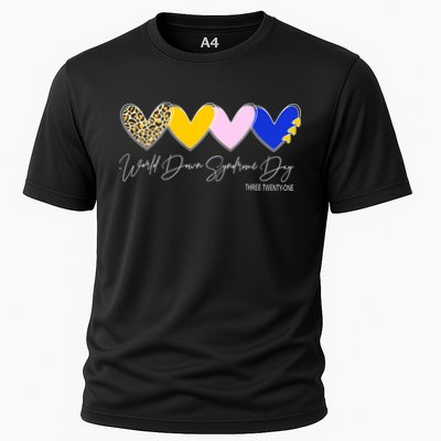World Down Syndrome Day March 21st Awareness Heart Performance Shirt