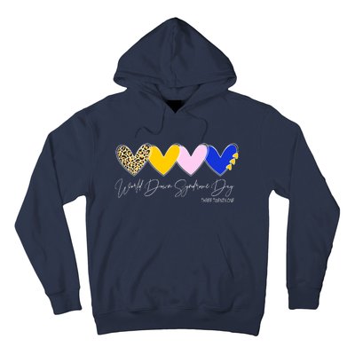 World Down Syndrome Day March 21st Awareness Heart Hoodie