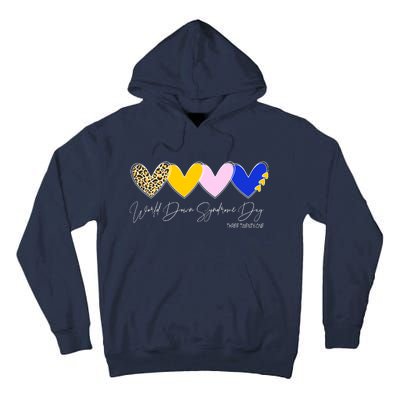 World Down Syndrome Day March 21st Awareness Heart Tall Hoodie