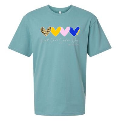 World Down Syndrome Day March 21st Awareness Heart Sueded Cloud Jersey T-Shirt