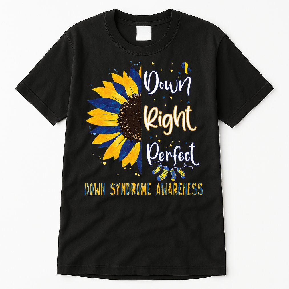 World Down Syndrome Day Awareness Socks 21 March Tall T-Shirt
