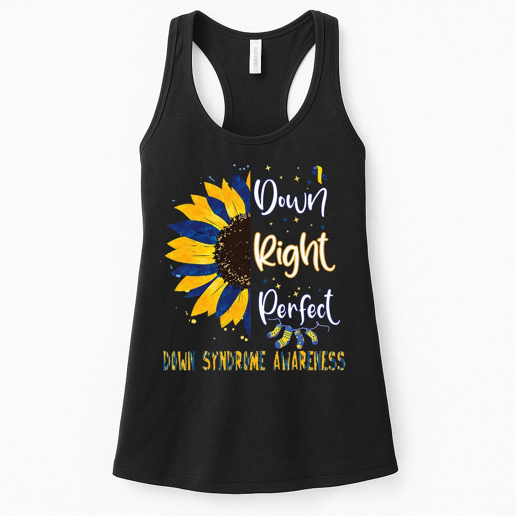 World Down Syndrome Day Awareness Socks 21 March Womens Tank Top