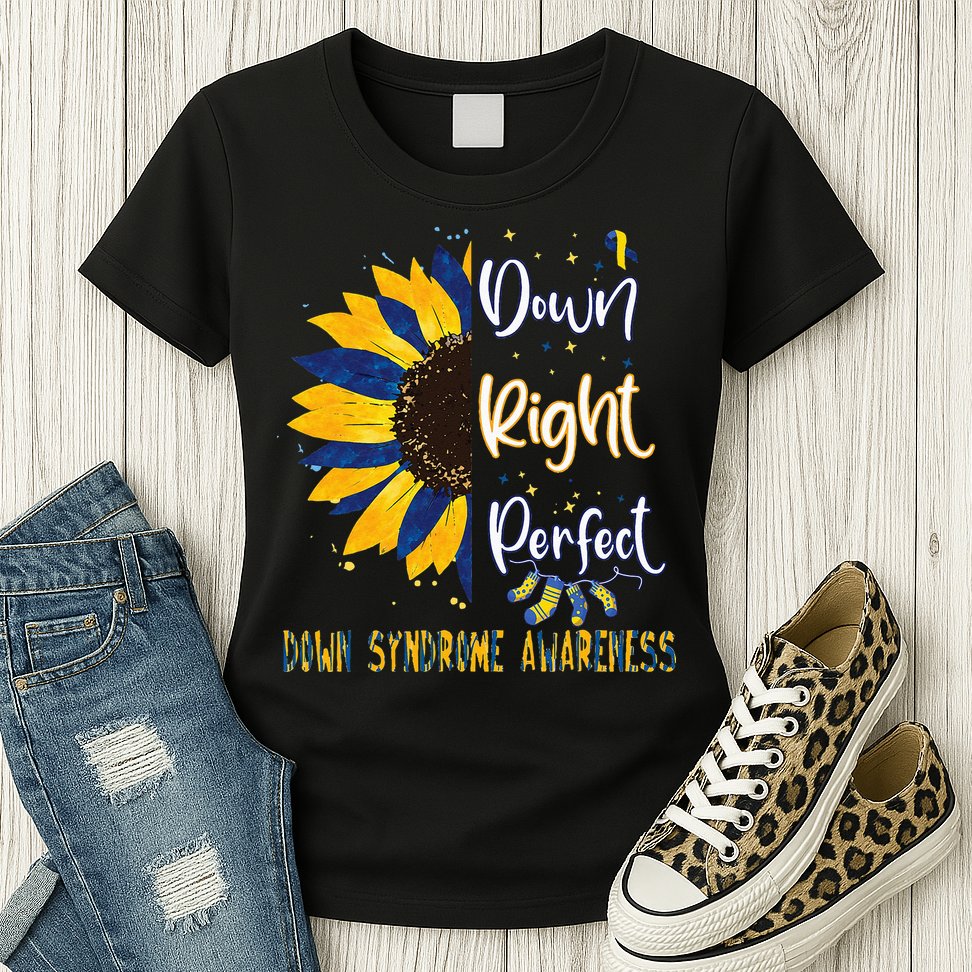 World Down Syndrome Day Awareness Socks 21 March Womens T-Shirt