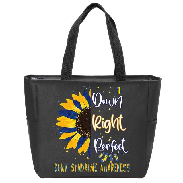 World Down Syndrome Day Awareness Socks 21 March Zip Tote Bag