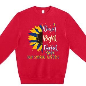 World Down Syndrome Day Awareness Socks 21 March Premium Crewneck Sweatshirt