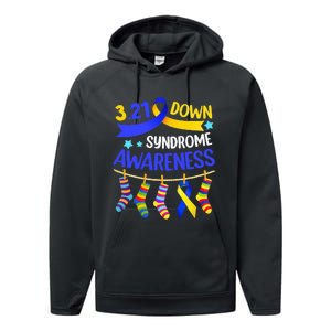 World Down Syndrome Day Awareness Socks 21 March Performance Fleece Hoodie