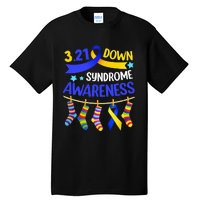 World Down Syndrome Day Awareness Socks 21 March Tall T-Shirt