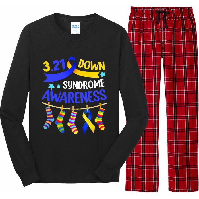 World Down Syndrome Day Awareness Socks 21 March Long Sleeve Pajama Set