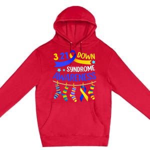 World Down Syndrome Day Awareness Socks 21 March Premium Pullover Hoodie