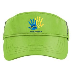 World Down Syndrome Day Handprint Awareness Adult Drive Performance Visor