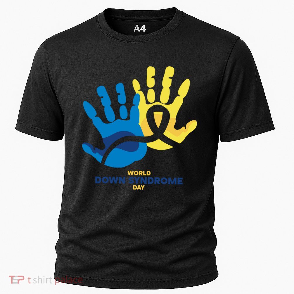 World Down Syndrome Day Handprint Awareness Performance Shirt