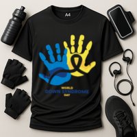 World Down Syndrome Day Handprint Awareness Performance Shirt