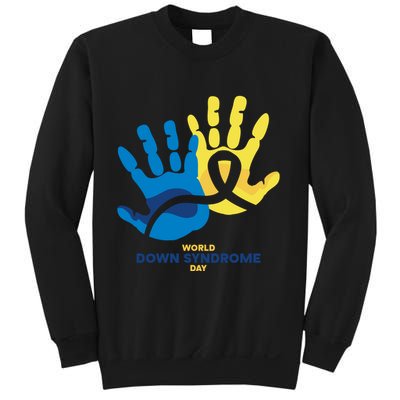 World Down Syndrome Day Handprint Awareness Sweatshirt