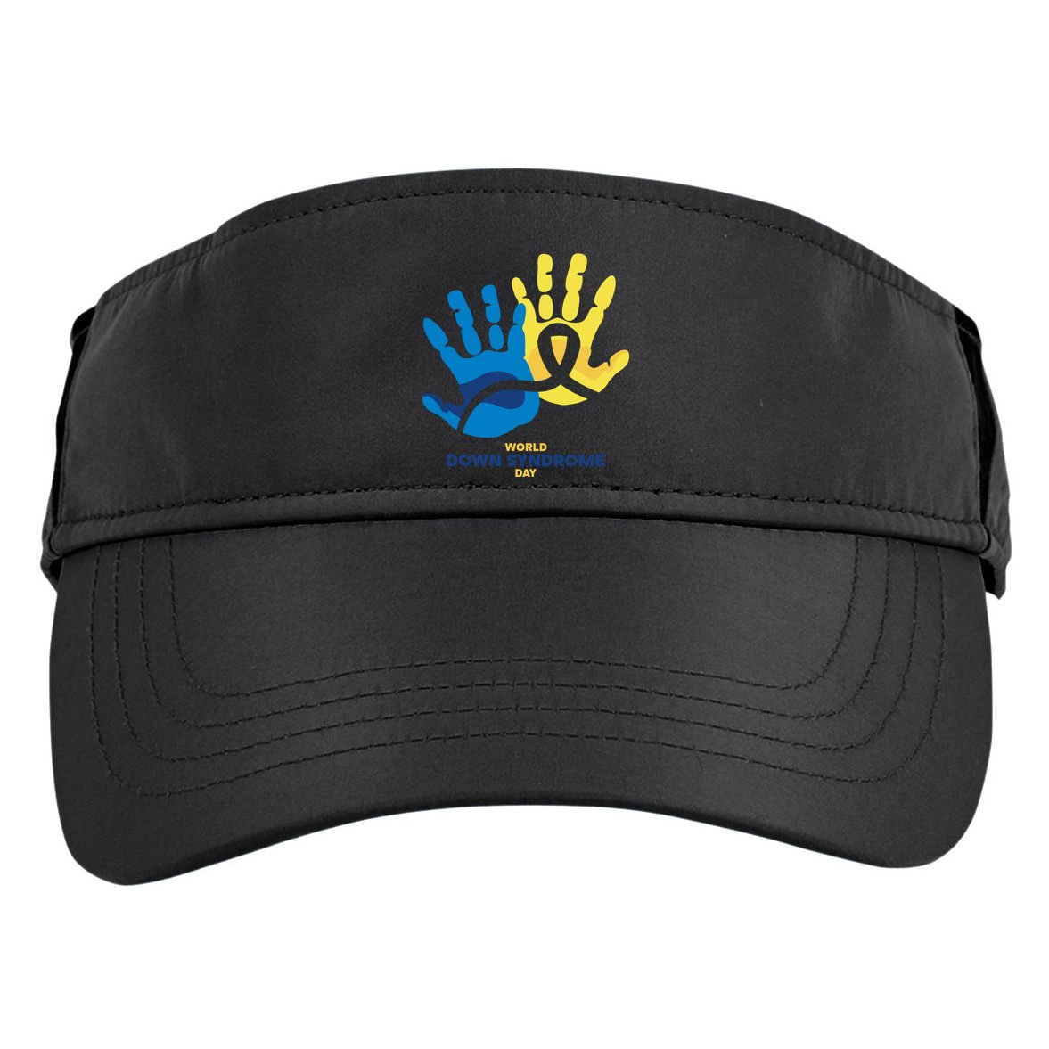 World Down Syndrome Day Handprint Awareness Adult Drive Performance Visor