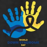 World Down Syndrome Day Handprint Awareness Adult Drive Performance Visor