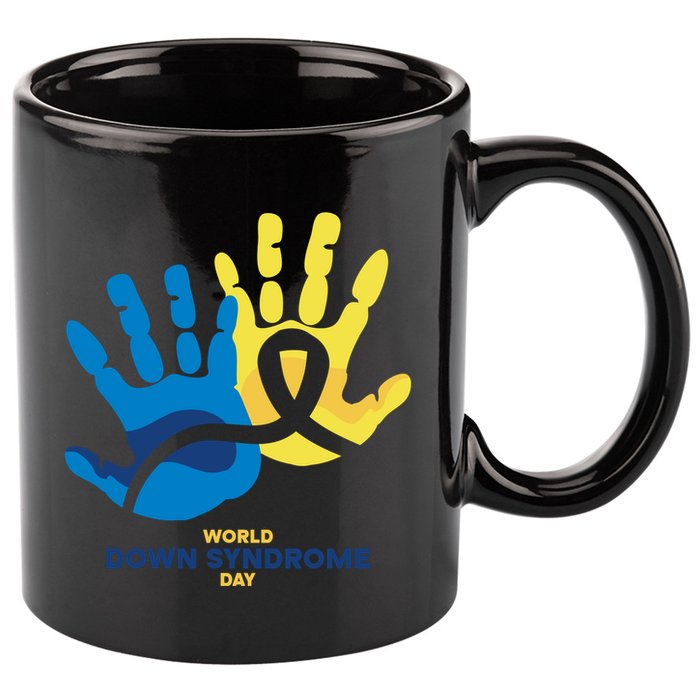 World Down Syndrome Day Handprint Awareness 11oz C Handle Ceramic Mug