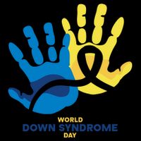 World Down Syndrome Day Handprint Awareness Drawstring Bag