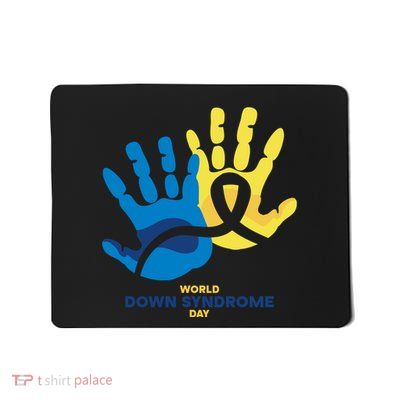 World Down Syndrome Day Handprint Awareness Mousepad