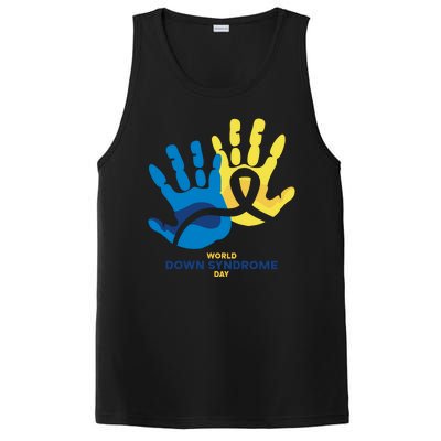 World Down Syndrome Day Handprint Awareness PosiCharge Competitor Tank