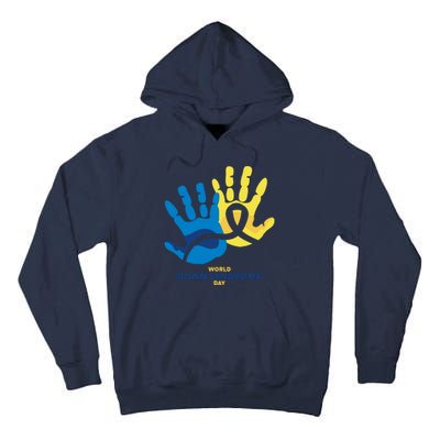 World Down Syndrome Day Handprint Awareness Tall Hoodie