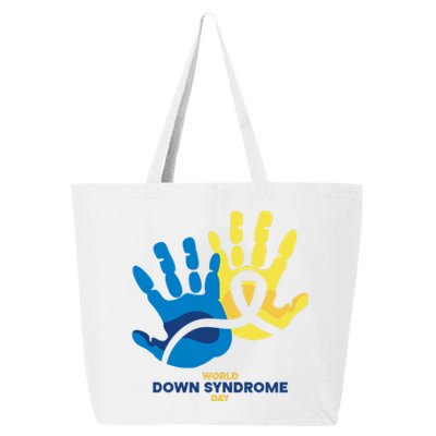 World Down Syndrome Day Handprint Awareness 25L Jumbo Tote