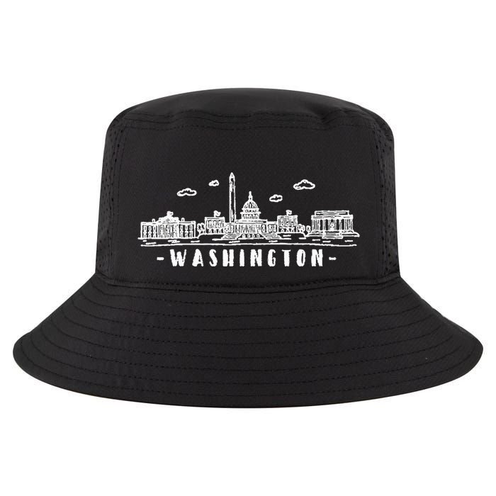 Washington Dc Skyline Cool Comfort Performance Bucket Hat