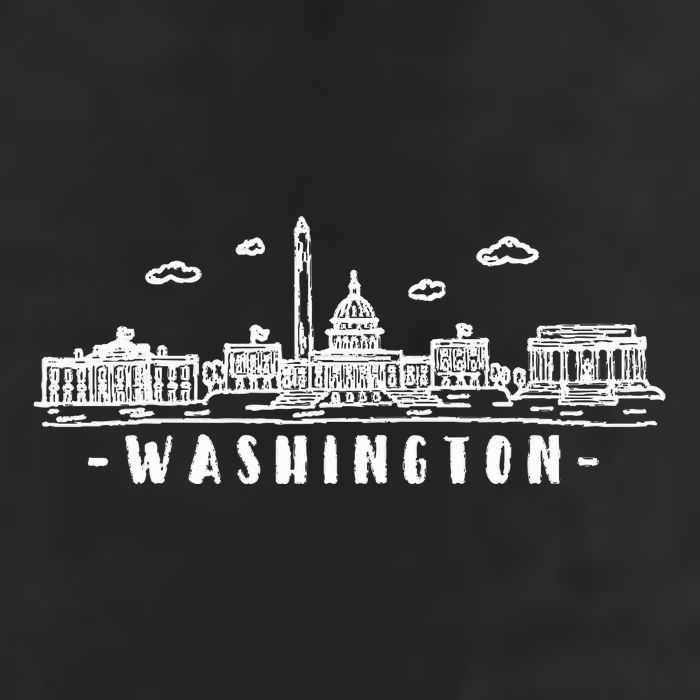 Washington Dc Skyline Cool Comfort Performance Bucket Hat