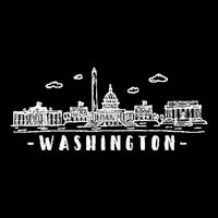Washington Dc Skyline 16 in Basic Backpack